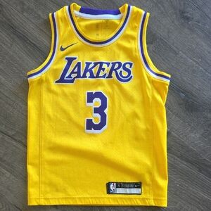 Kids Lakers Yellow and Purple Jersey